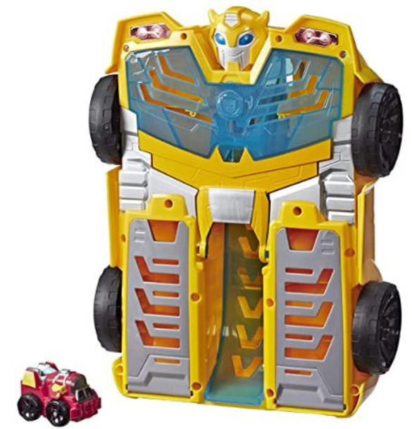 Toy Playskool Heroes Transformers Rescue Bots Academy Bumblebee Track Tower 14" Playset, 2-in-1 Converting Robot