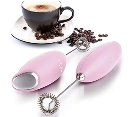 Milk Frother Zulay Handheld Foam Maker for Lattes