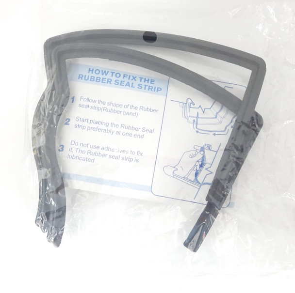 GUTTER 6" AMAZONA RUBBER 2PC PER PACK
