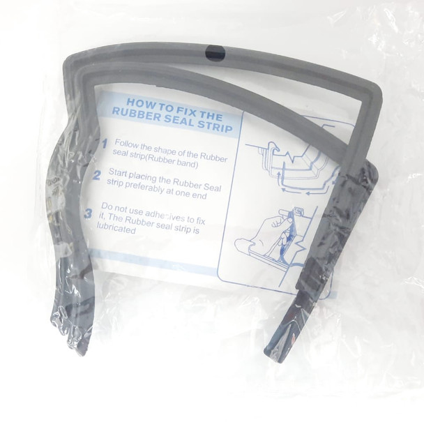 GUTTER 6" RUBBER 2PC PER PACK