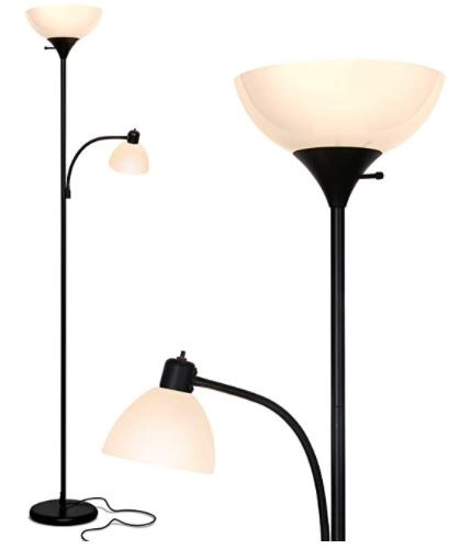 Floor Lamp Brightech LED Torchiere & Reading, Dimmable Modern Standing Pole
