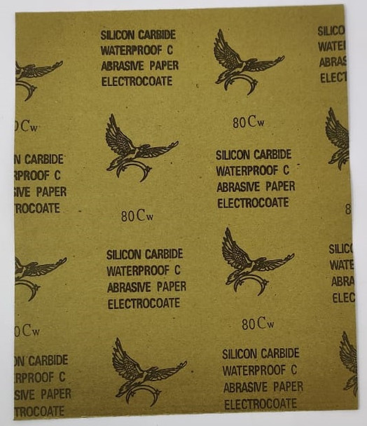 SAND PAPER METAL #80 CW SILICON CARBIDE WATERPROOF C ABRASIVE