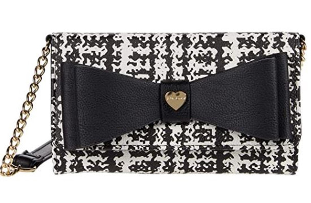 Purse Wallet on a String Betsy Johnson Black