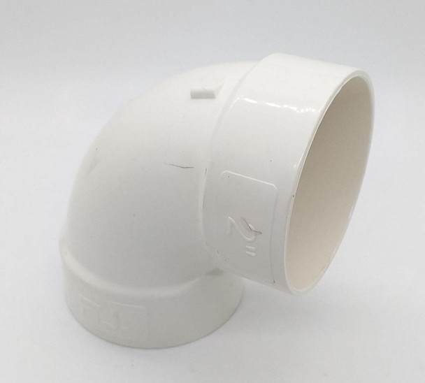 PVC KNEE 2" 90 DEG LIGHT SANITARY