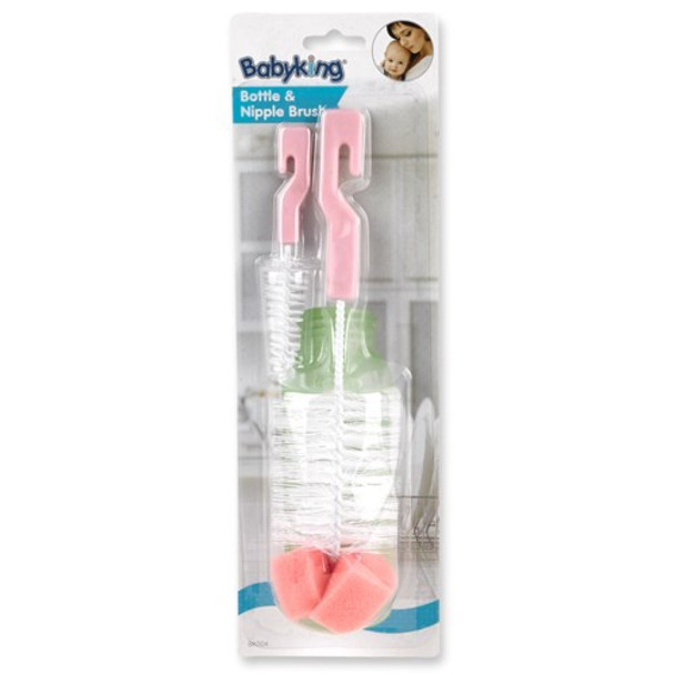 BABY BOTTLE & NIPPLE BRUSH BABYKING BK504