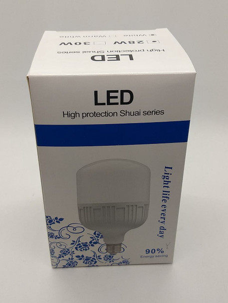 BULB LED 28W 85-265 ROUND ROHS SHUAI SERIES 6500K