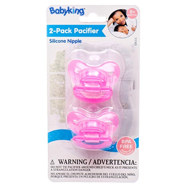 BABY PACIFIER BABYKING BK44 0+MONTHS 2PCS PACK BPA FREE