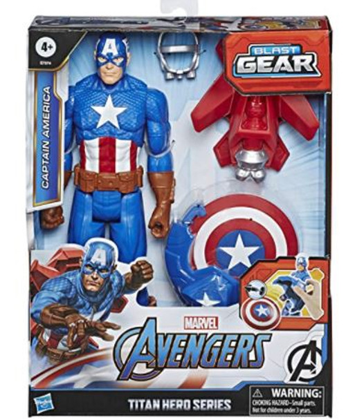 Toy Avengers Marvel Blast Gear Captain America 12"