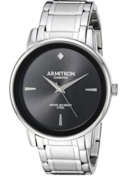Watch Armitron Men's Diamond-Accented Bracelet 5263BK