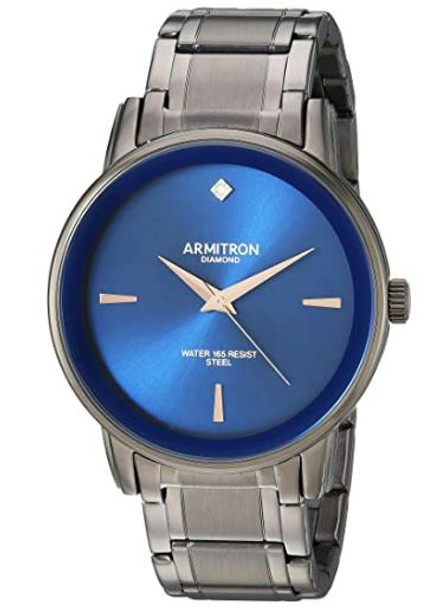 Watch Armitron Men's Diamond-Accented Bracelet Blue face