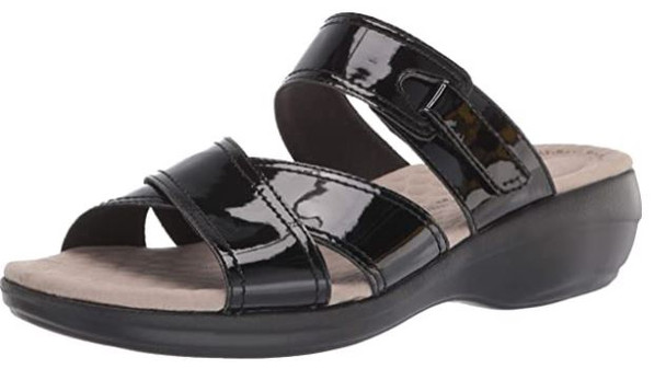 Footwear Clarks Women's Alexis Art Flat Sandal Black