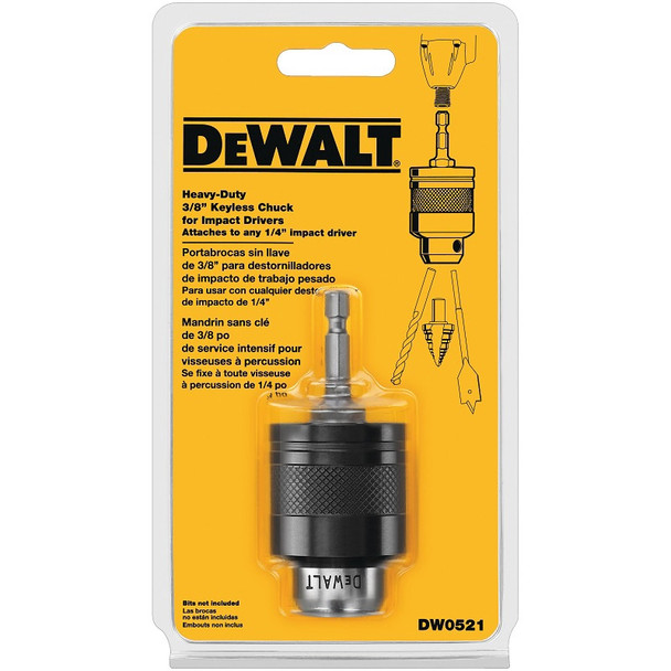 DRILL CHUCK 3/8" DEWALT DW0521 KEYLESS