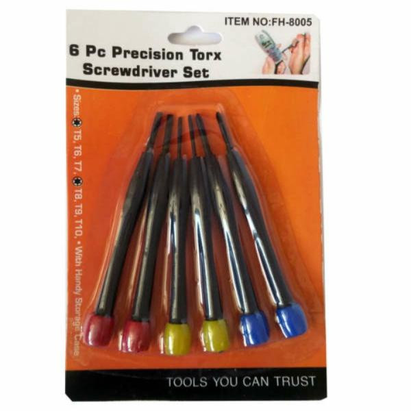 SCREWDRIVER SET PRECISION TORX 6PCS FH-8005