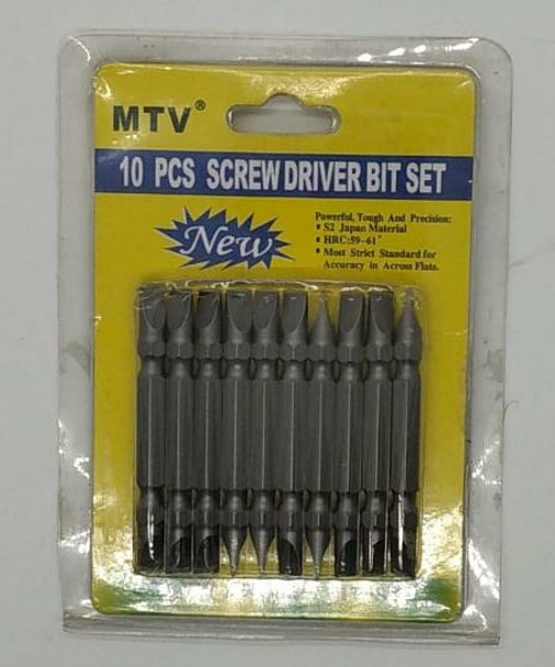 SCREWDRIVER BIT SET 10PCS MTV