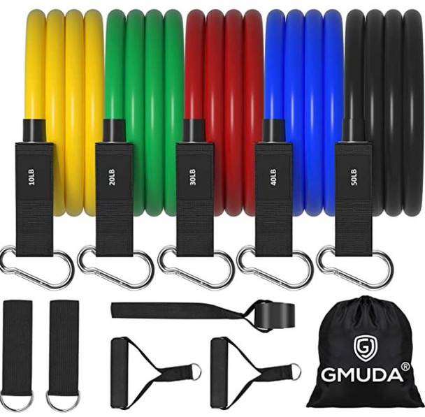 Gym Resistance Band set Gmuda Stackable