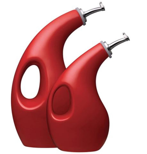 Oil Dispenser Bottle Set Rachael Ray  24oz & 13oz Ceramic