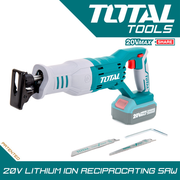RECIPROCATING SAW TOTAL TRSLI1151 20V LITHIUM-ION
