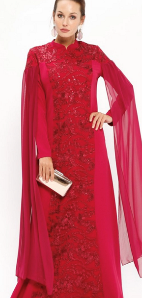 Dress Evening BN dark Cherry