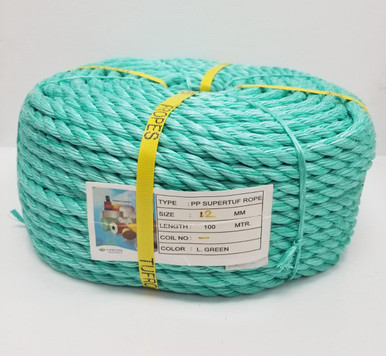 ROPE 12MM TUFROPES 100 MTR ROLL (16LBS) - A. Ally & Sons