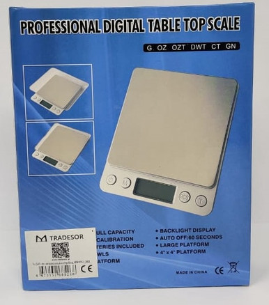 SCALE DIGITAL (GOLD) PROFESSIONAL DIGITAL TABLE TOP SCALE - A. Ally & Sons