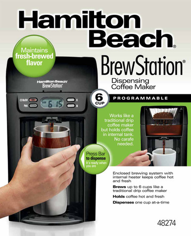 BrewStation® 6-Cup Coffee Maker, Black - 48274