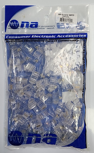 COMPUTER PLUG RJ45 CAT-5/6 IBM-RJ-CAT6 NA NIPPON AMERICA 100PCS PACK ...