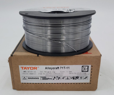 WELDING FLUX-CORED WIRE 0.9MM 1KG TAYOR ALLOYCRAFT 71T-11 SILVER ...