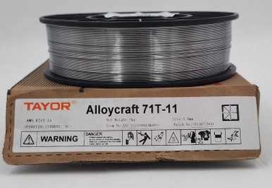 WELDING FLUX-CORED WIRE 0.8MM 5KG TAYOR ALLOYCRAFT 71T-11 SILVER ...