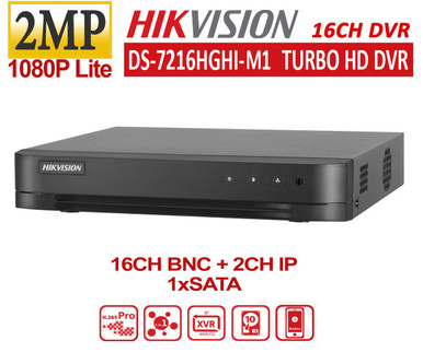 SECURITY DVR HIKVISION TURBO HD 7200 SERIES DS-7216HGHI-M1 16-PORT