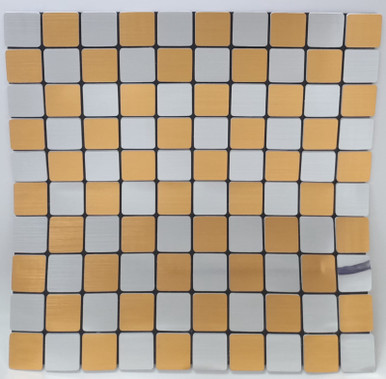 WALL DECOR STICKER 30 X 30CM MS-03 GOLD & SILVER SQUARE DESIGN - A ...