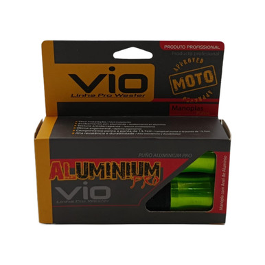 M/CYCLE HANDLE GRIP GREEN ALUMINIUM PRO VIO MOTO WM1564 - A