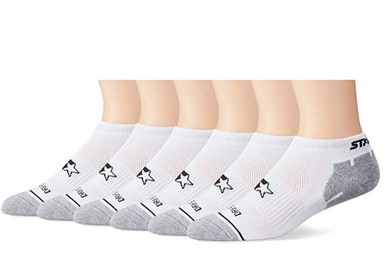 Clothing Starter Men's 6-Pack Athletic Low-Cut Ankle Socks - A. Ally & Sons