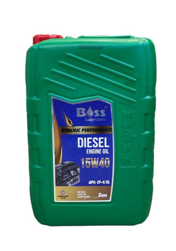 OIL BOSS ENGINE DIESEL SAE 15W40 API CF-4 / SL DYNAMIC PERFORMANCE 5USG ...