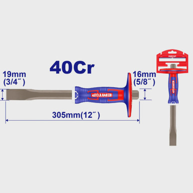CHISEL COLD 305MMX16MMX19MM EMTOP ECCL191602 - A. Ally & Sons