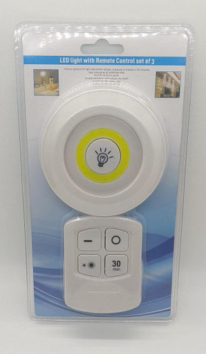 LED LIGHT WITH REMOTE CONTROL SET OF 3 - A. Ally & Sons