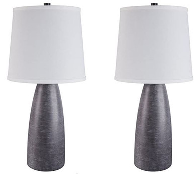 Table Lamp Ashley Signature Design Shavontae Set of 2 Modern Gray ...