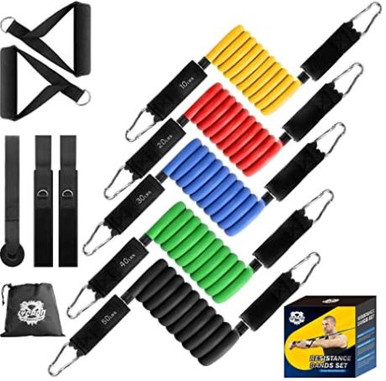 Gym Exercise Resistance Band Set Lycaon - A. Ally & Sons