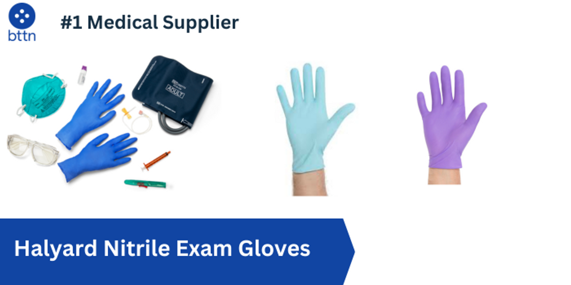 Halyard Nitrile Exam Gloves 