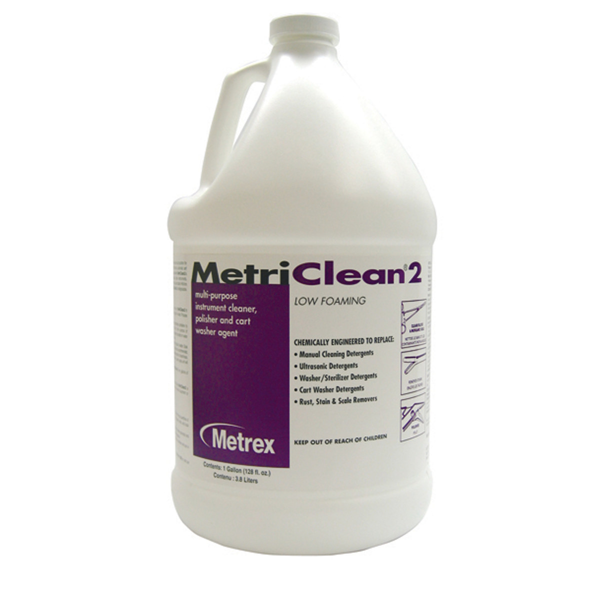 Metrex Metriclean 2 Low Foam Instrument Cleaner & Lubricant