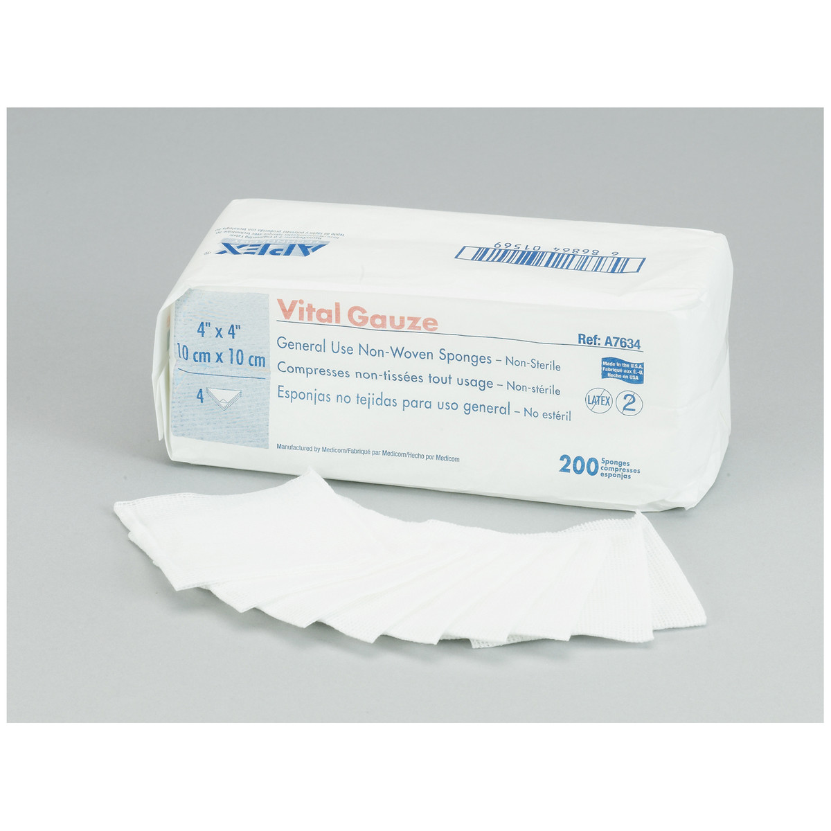 Amd Medicom Vital-Gauze Multi-Purpose Gauze Sponges