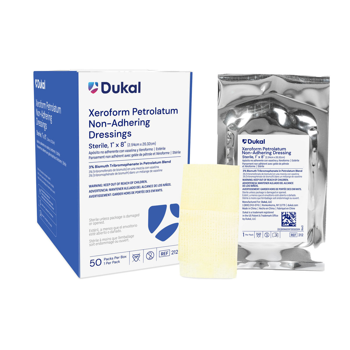 Dukal Alba Xeroform Petrolatum Gauze Dressings (10137_212)