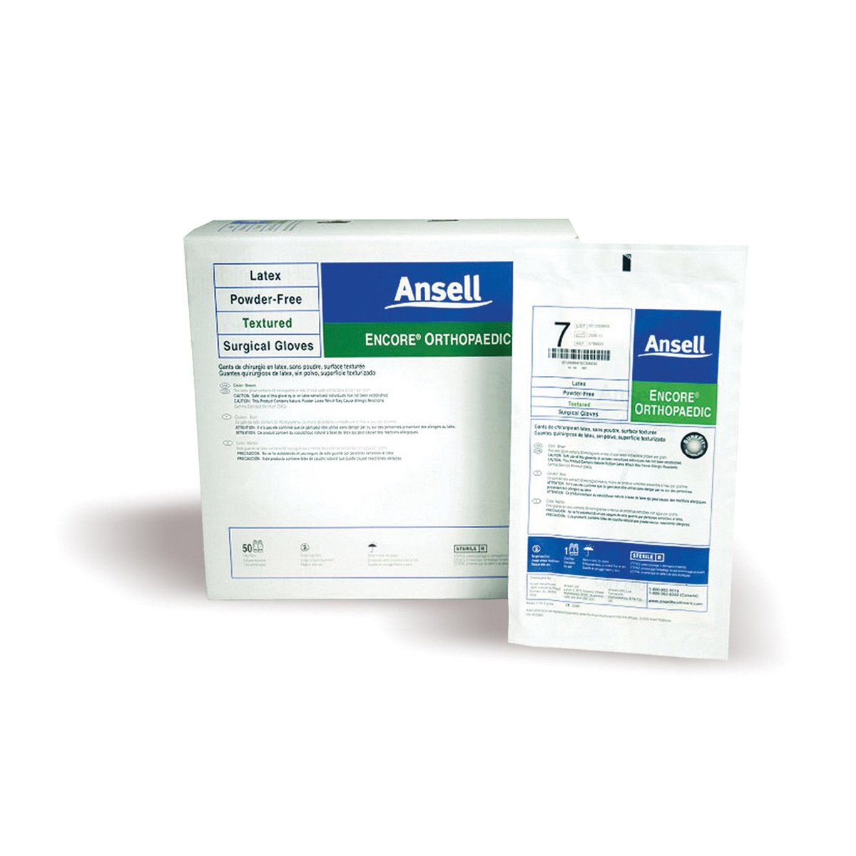 Ansell Encore Powder-Free Orthopaedic Sterile Surgical Gloves (10137_5788001)