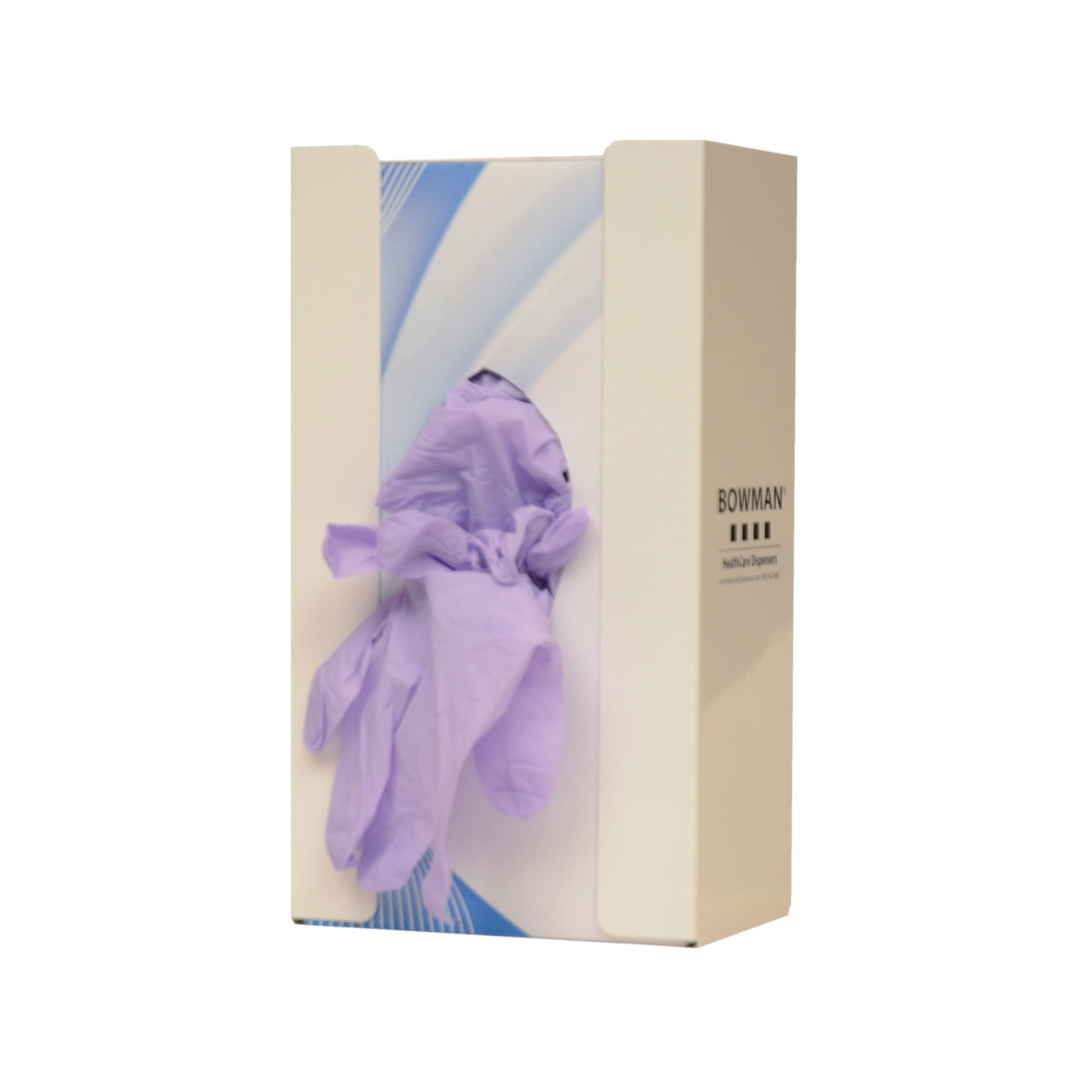 Marketlab Bowman White Powder Coated Metal Single Glove Dispensers
