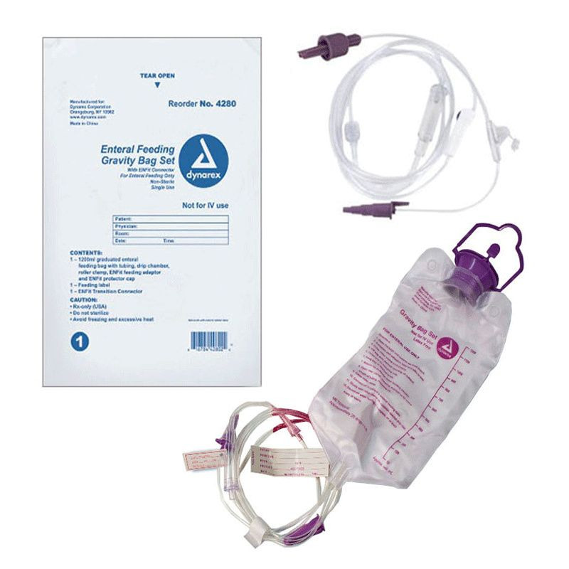 Dynarex Enteral Delivery Gravity Bag Set
