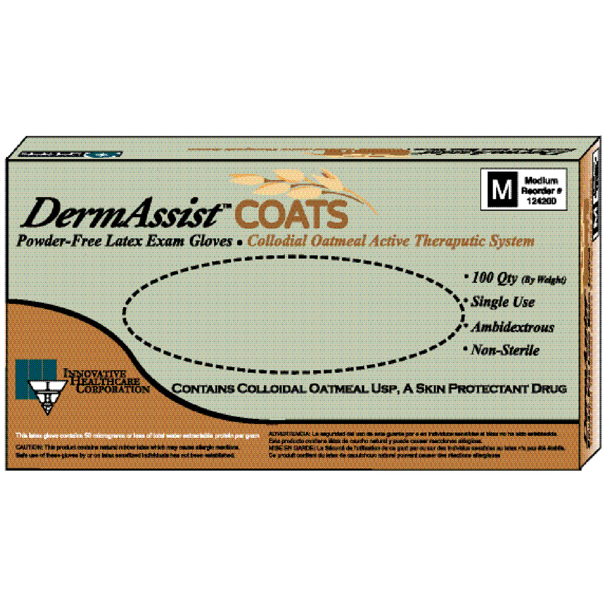 Innovative Dermassist Coats  Powder-Free Latex Exam Gloves (10137_124050)