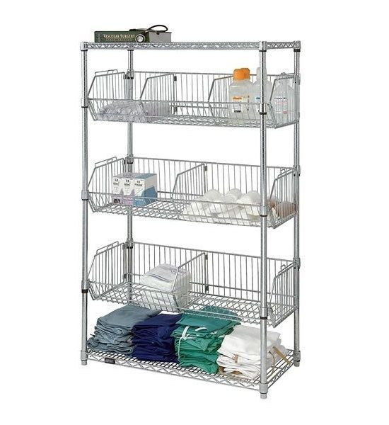 Quantum Medical Wire Shelving Posts & Accessories