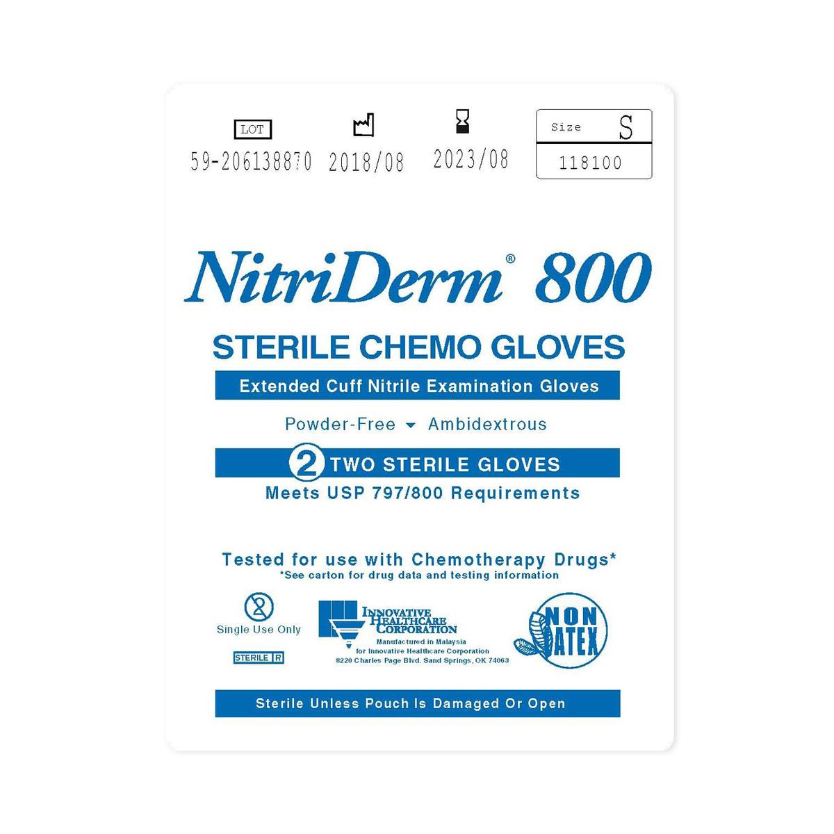 Innovative Nitriderm 800 Nitrile Exam Gloves (10137_118100)