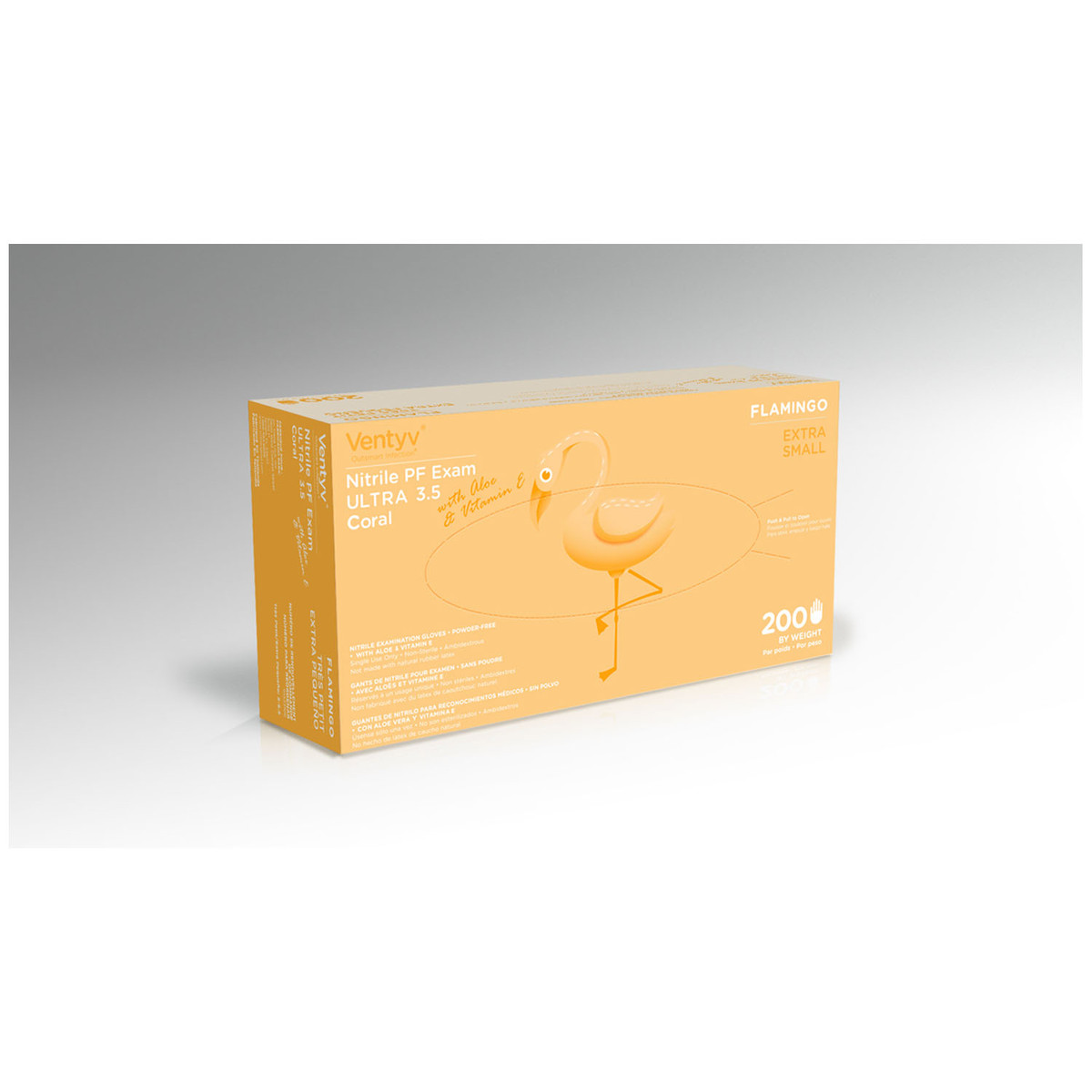 Ventyv Nitrile Powder Free Exam Glove Ultra 3.5 (Flamingo) (10137_10333106)