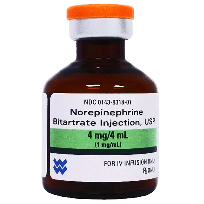 Pfizer Norepinephrine Bitartrate Injectable