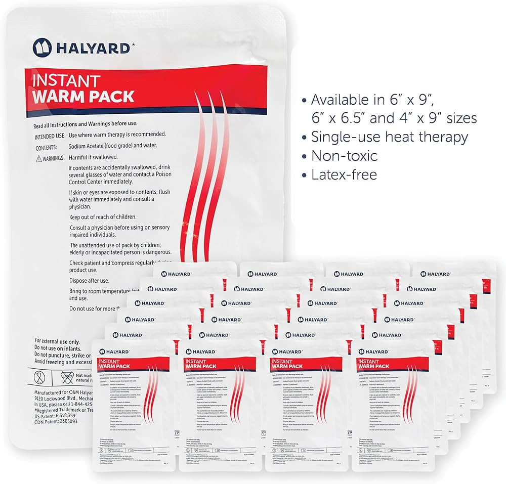 Halyard Instant Warm Packs